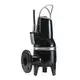 Schwarze Grundfos-Tauchmotorpumpe mit seitlichem Anschluss, kabelgebunden und mit Statusanzeige. Robust und für den Einsatz in Flüssigkeiten konzipiert.